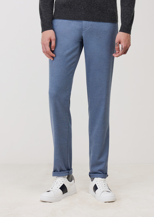 Chino slack skinny bleu turquin - Father and Sons 69106