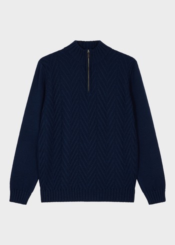 Pull col V en coton uni bleu ciel