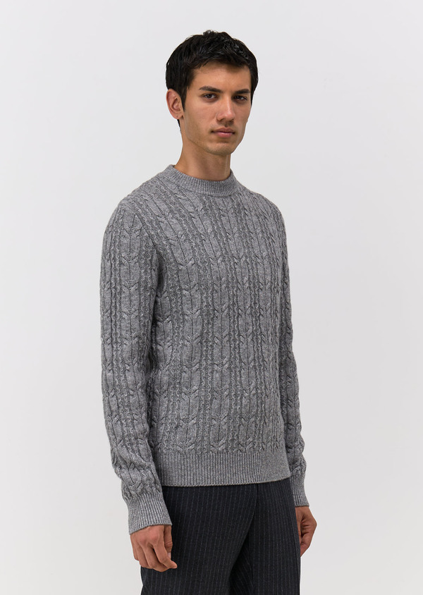 Pull col cheminée gris - Father and Sons 68701