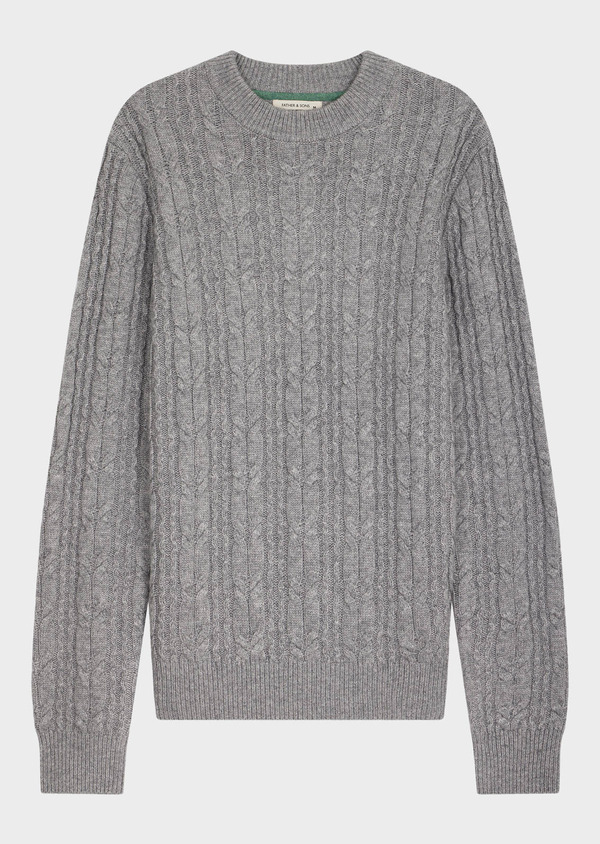 Pull col cheminée gris - Father and Sons 68705