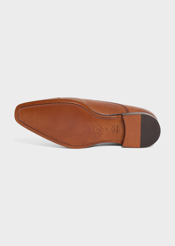 Richelieus en cuir lisse cognac - Father and Sons 67895