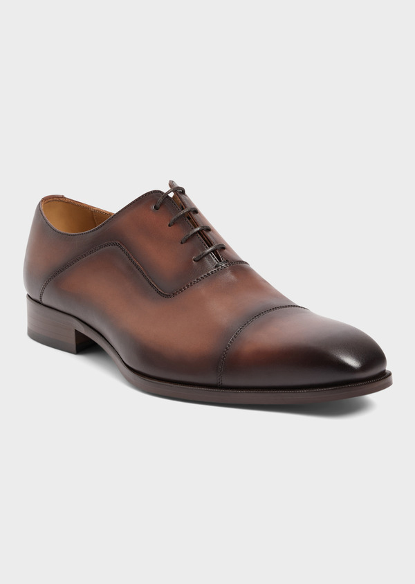 Richelieus en cuir lisse cognac - Father and Sons 67896