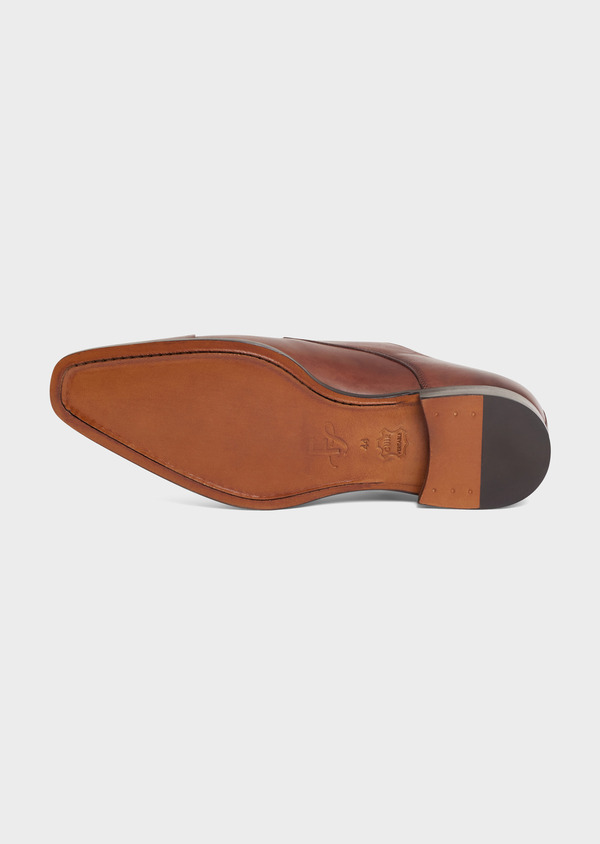 Chaussures à boucles en cuir lisse marron - Father and Sons 67886