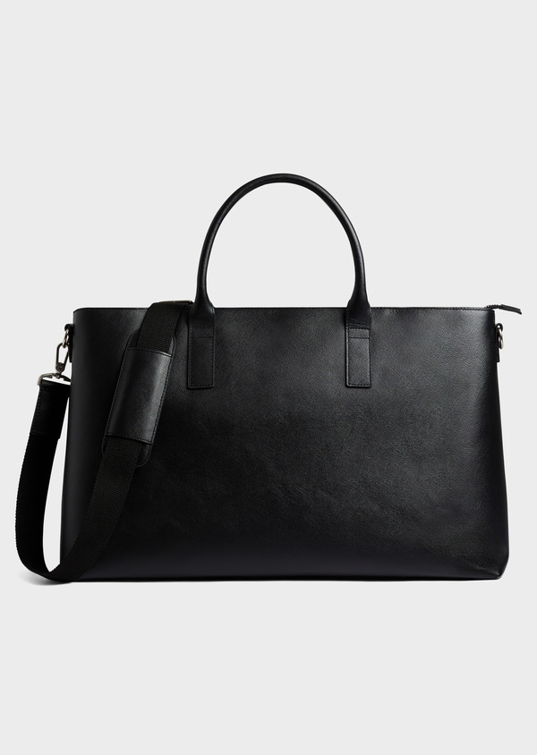 Sac 48h en cuir noir - Father and Sons 65258