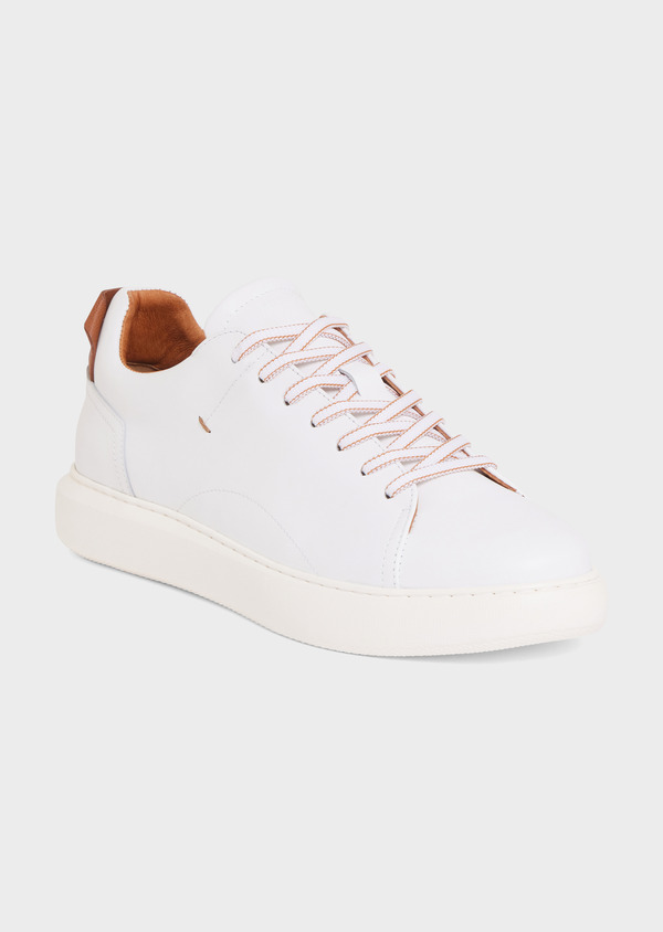 Baskets en cuir blanc - Father and Sons 68010